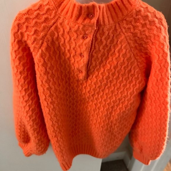 Vibrant and comfy orange sweater, size 6 girls, Janie&Jack - Picture 4 of 6